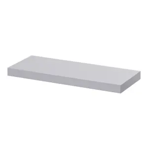 GoodHome Cusko Grey Rectangular Floating shelf (D)23.5cm