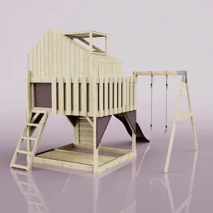 PolarPlay Kids Climbing Tower & Playhouse with Swing and Slide - Swing Brenna Rose