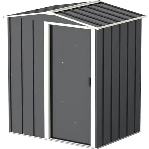 5 x 4 Premier Apex Metal Garden Shed - Anthracite Grey (5ft x 4ft / 5' x 4' / 1.6m x 1.2m)