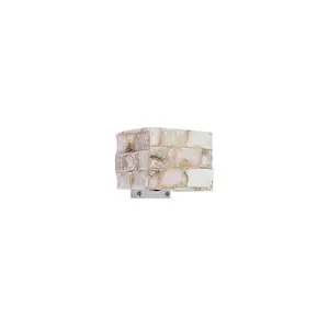 Luminosa Woody 1 Light Indoor Wall Light White, G9