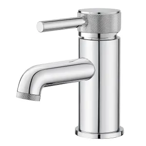 BATHWEST Bathroom Sink Taps, Basin Mixer Taps , Monobloc Chromed Brass Single Lever Basin Taps 682W