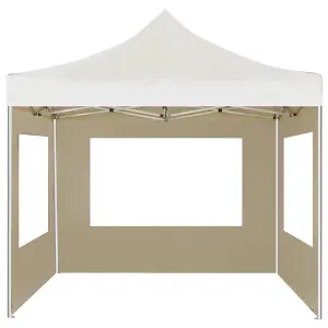 Berkfield Professional Folding Party Tent with Walls Aluminium 3x3 m Cream