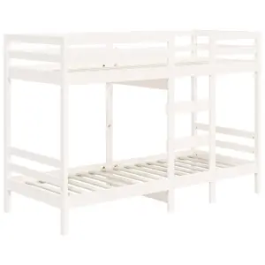 Berkfield Bunk Bed White 80x200 cm Solid Wood Pine