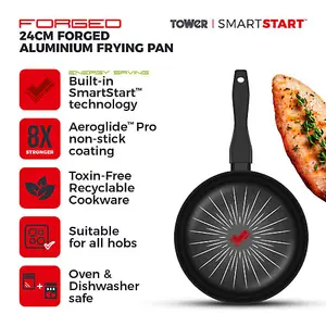 Tower Smart Start Forged 24cm Frying Pan