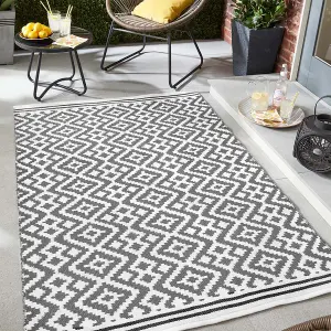 Origins Aztec Grey/Dark Rug 160 X 230