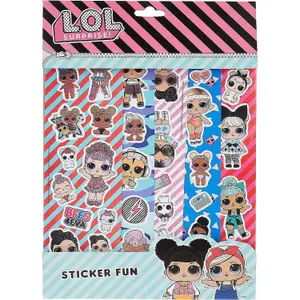 LOL Surprise Fun Characters Sticker Sheet (Pack of 5) Multicoloured (One Size)