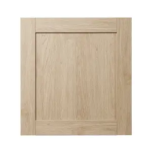 GoodHome Alpinia Matt light oak effect Shaker Tall appliance Cabinet door (W)600mm (H)633mm (T)18mm