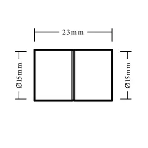 Plumbsure Straight Coupler (Dia)15mm, Pack of 20