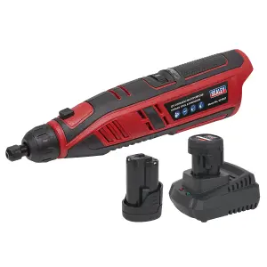 Sealey Cordless Rotary Tool & Engraver Kit 49pc 12V SV12 Series - 2 Batteries + Charger CP1207KIT