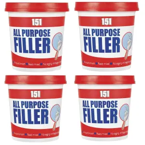 4X ALL PURPOSE FILLER White 600g Smooth Ready Mixed Interior Exterior Use Wood Wall