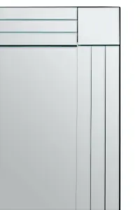 Interiors by Premier Sana Rectangular Wall Mirror with Linear Detail