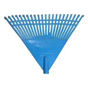 Garden Rake, 20-Tin Durable Plastic Rake for Gardening, 45 cm / 17.71" Wide, Lightweight, Ideal Lawn Rake for Gardeners