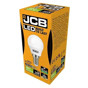 JCB LED Golf 250lm Opal 3w Light Bulb E14 2700k White (One Size)