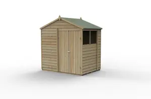 4LIFE Apex Shed 7x5 - Double Door - 2 Window