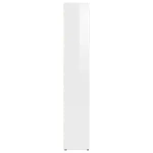 vidaXL CD Cabinets 2 pcs High Gloss White 21x16x93.5 cm Engineered Wood