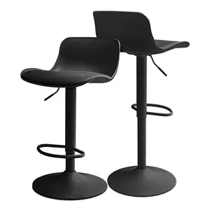 Jennerstown Swivel Adjustable Height Stool Black