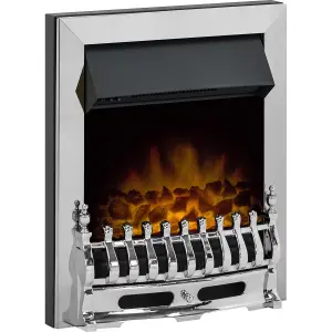 Adam Blenheim Electric Fire in Chrome