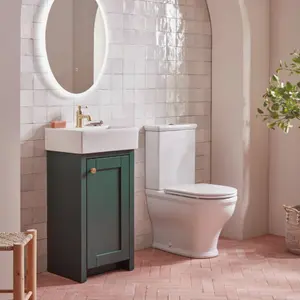 Newton 430mm Single Bathroom Vanity with Ceramic Basin Sherwood Green