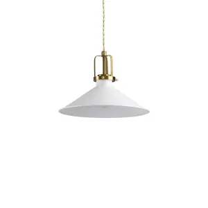 Luminosa Eris-3 Indoor Dome Ceiling Pendant Lamp 1 Light White, E27