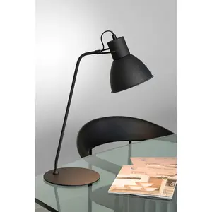 Lucide Shadi Modern Desk Lamp 20cm - 1xE14 - Black