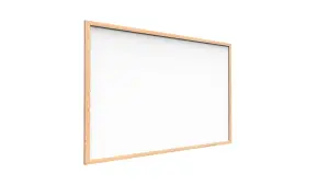 ALLboards Whiteboard dry erase magnetic surface wooden natural frame 200x120cm