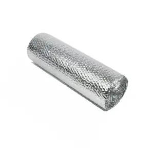 Yuzet 1.2m x 50m Silver Multi-purpose Double Aluminium Bubble Insulation Foil. Loft, Wall, Home, Caravan, Attic, Garage, Roofs