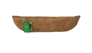 5 x Natural Coco Wall Trough Liner Cupped Shaped Coco Liner for a 24 Inch Wall Trough Basket