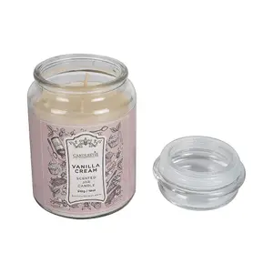 18Oz Scented Jar Candle Vanilla Cream 510g