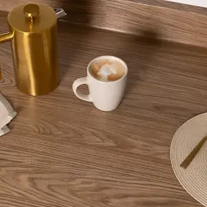 d-c-fix Woodgrain Casella Oak Brown Self Adhesive Vinyl Wrap Film for Kitchen Worktops and Furniture 5m(L) 90cm(W)