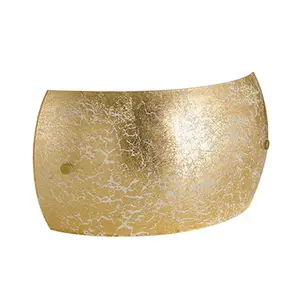 Luminosa VANITY 2 Light Flush Wall Light Gold 27x15x8.5cm