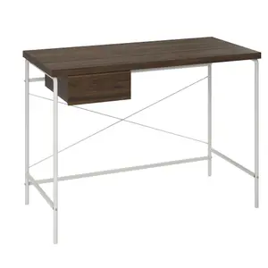 Webster Computer Desk with 1 Drawer in Walnut Look