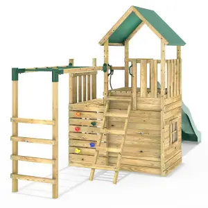 Rebo Modular Wooden Climbing Frame Adventure Playset - M10