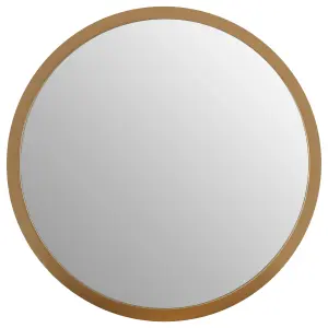 Interiors by Premier Athena Small Round Wall Mirror With Gold Frame