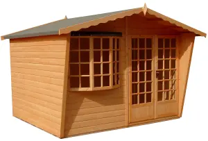 Shire Sandringham 10x6 ft & 1 window Apex Wooden Summer house - Assembly service included