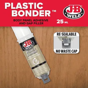 J-B Weld Plastic Bonder Syringe Tan 25ml