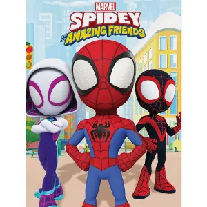 Spidey And His Amazing Friends Spidey To The Rescue Canvas Print Multicoloured (60cm x 80cm)