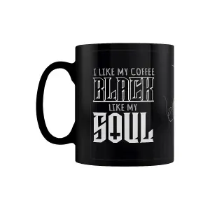 Grindstore I Like My Coffee Black Like My Soul Mug Black/White (One Size)