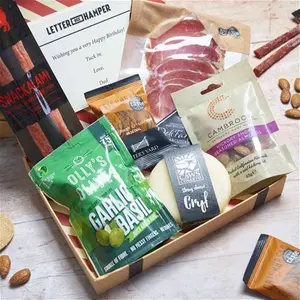 Luxury British Cheese And Meats Letter Box Hamper