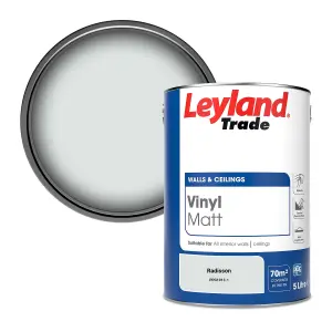 Leyland Trade Vinyl Matt Walls & Ceilings Emulsion Paint Radisson (PPG1013-1) 5L