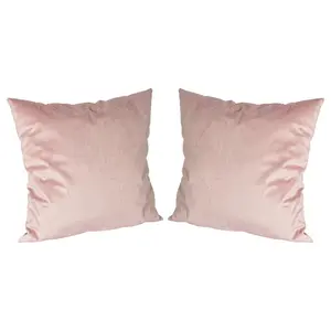 Square Throw Cushion (Set of 2) Pink