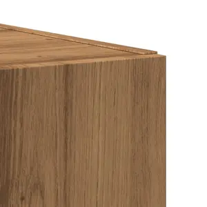 Berkfield Shoe Cabinet Artisan Oak 80x35.5x180 cm Engineered Wood