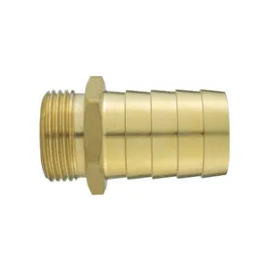 Solid brass pipe hosetails to male bsp thread for pumps,filters water features and fountains 32mm barb-1.25" bsp(41.9mm)