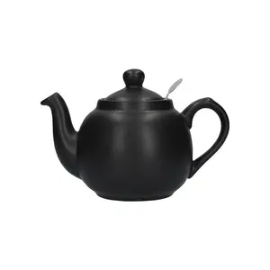 London Pottery Farmhouse Teapot Matt Black / 1.2 L