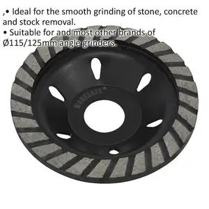 High-Performance Diamond Cup Stone Grinding Disc for Concrete and Stone - 105mm