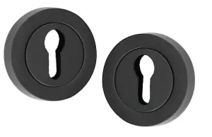 Key Hole on Rose Escucheon for Normal 3 Lever 5 Lever Lock Keys Matt Black Finish