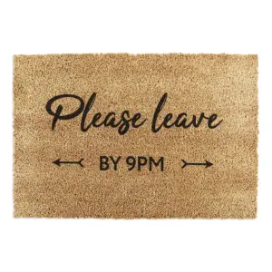 Please leave by 9pm Doormat (90 x 60cm)