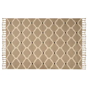 Jute Area Rug 200 x 300 cm Beige ORENCIK