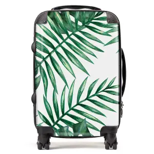 Watercolour Tropical Leaves Suitcase - Cabin