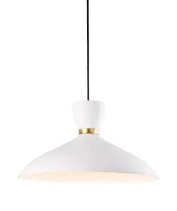 Luminosa Ellis Dome Pendant Light White