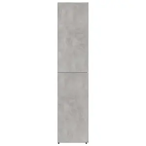 Berkfield Shoe Cabinet Concrete Grey 80x39x178 cm Engineered Wood